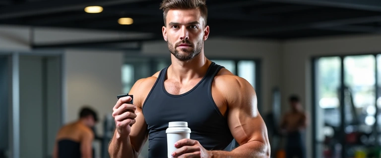 Sportler mit Leistungssteigerung